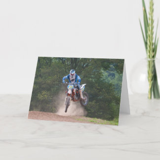Motocross för Moto X hälsningkort 4 Kort