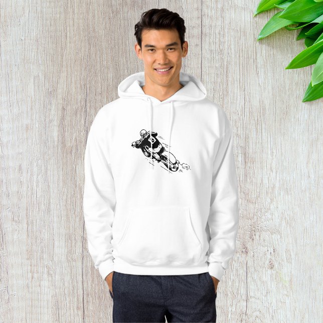 Motocross Förare Nummer 8 Retro Smuts Cykel Hoodie (Skapare uppladdad)