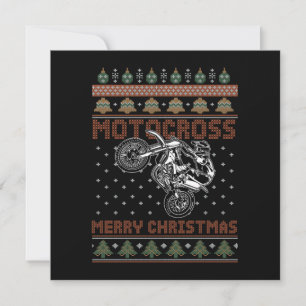 Motocross God jul Biker Motorcycle Gift Inbjudningar
