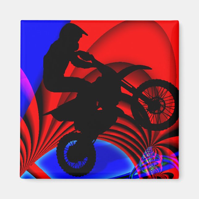 Motocross Going Loopy Magnet (Framsidan)