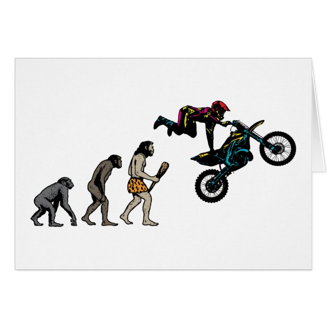 Motocross Hälsningskort (Framsidan Horizontal)
