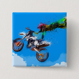 Motocross-hopp för motorcykelförare knapp