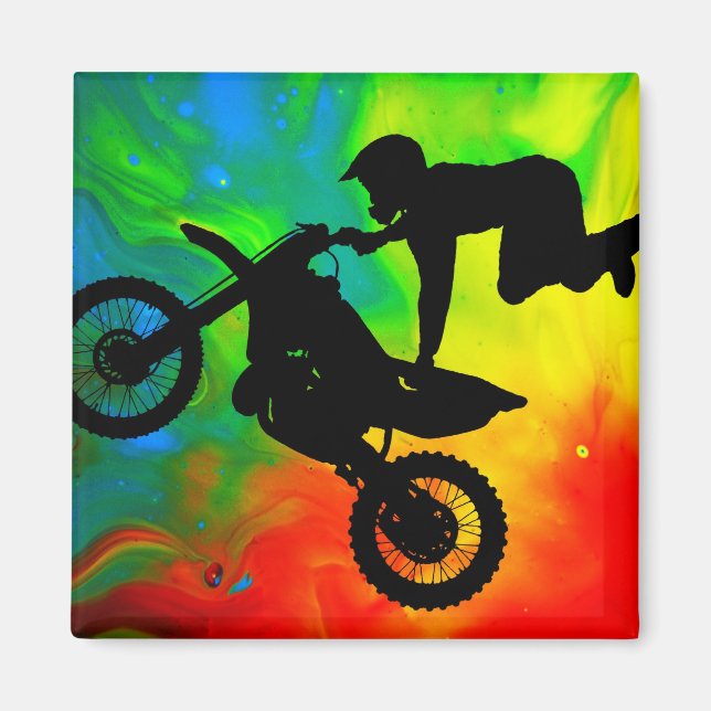 Motocross i en Solar Flare Up Magnet (Framsidan)