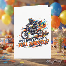 Motocross-inspirerad födelsedag för honom