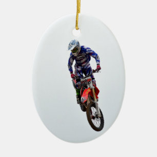 Motocross Julgransprydnad Keramik