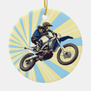 Motocross Julgransprydnad Keramik