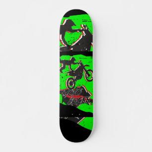 Motocross Leinwanddruck Poster Autolufrischer Mini Skateboard Bräda 18,5 Cm