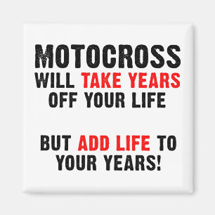 Motocross Liv åt dina år Dirt Bike Magnet