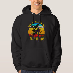 Motocross lustig motorcykel Dirt Bike Hoodie