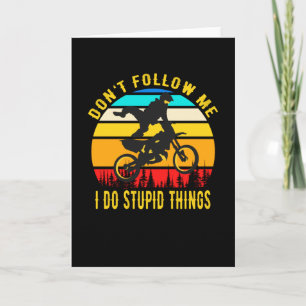 Motocross lustigt motorcykel Dirt Bike Kort