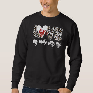 Motocross Maka Life Proud Dirt Bike Wife Lång Ärmad Tröja