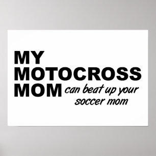 Motocross Mamma Roligt Affisch