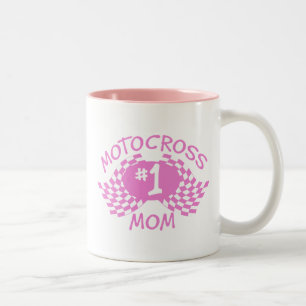 Motocross Mamma Två-Tonad Mugg