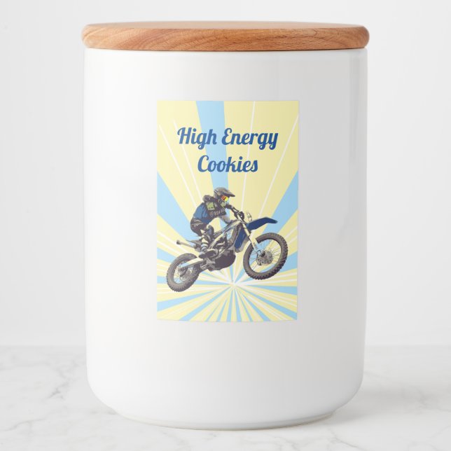 Motocross Mat Etikett (Framsida)