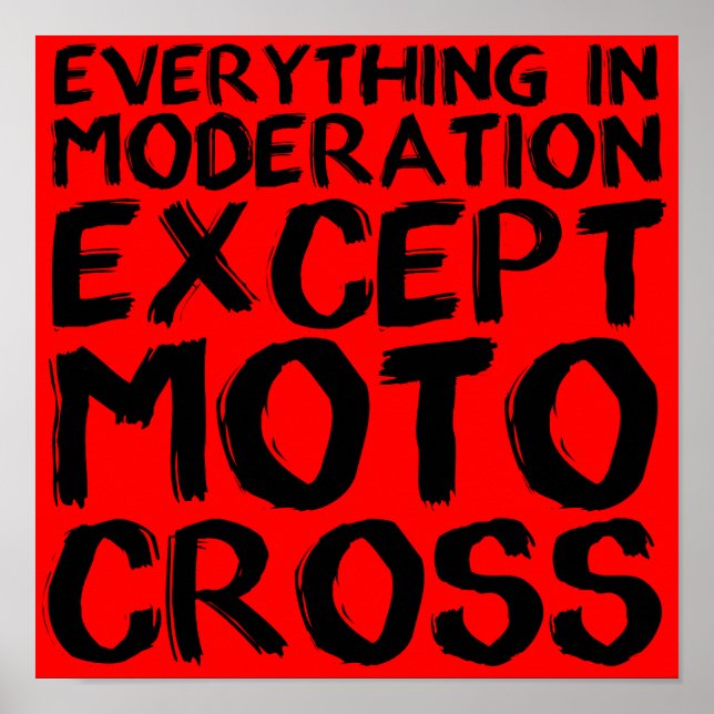 Motocross-moderering Poster (Framsidan)