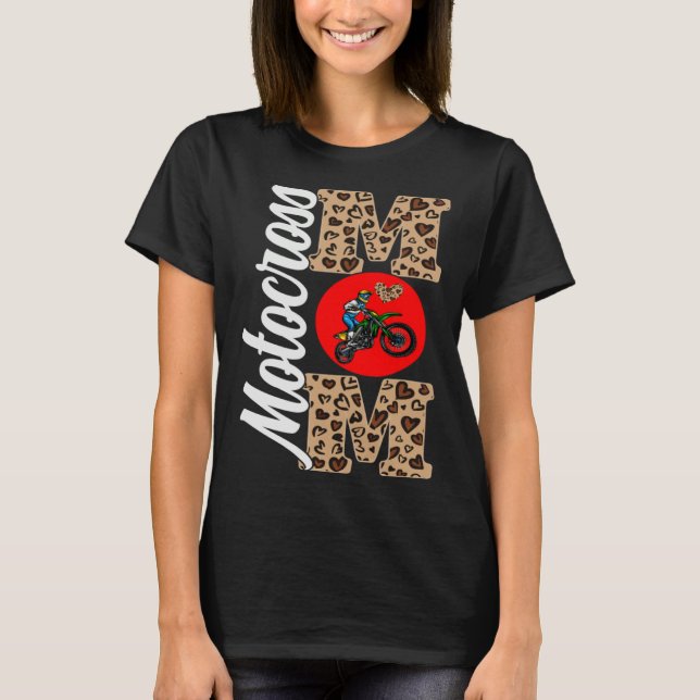 Motocross Mom Motheru2019s Day Motocross Sport  Wo T Shirt (Framsida)