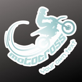 Motocross moto kor dirtcyketikett klistermärken