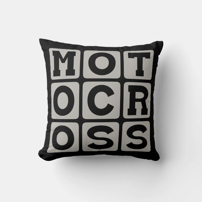 Motocross, Motorcycle Sport Kudde (Framsida)