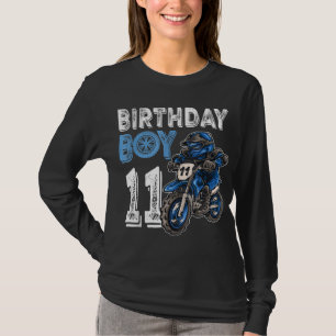 Motocross MX 11th Gift 11 Year Old Dirt Bike Birth T Shirt