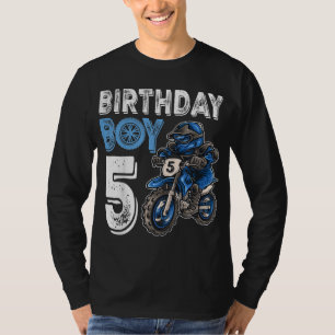 Motocross MX 5th Gift 5 Year Old Dirt Bike Birthda T Shirt