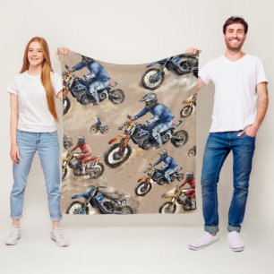 Motocross-off-road art fleecefilt