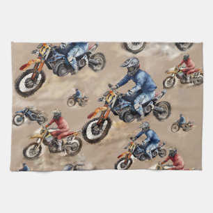 Motocross-off-road art kökshandduk