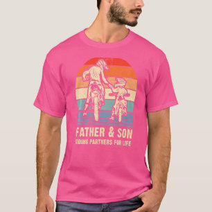 Motocross Pappa Dirt Bike Far och Son Riding Part T Shirt