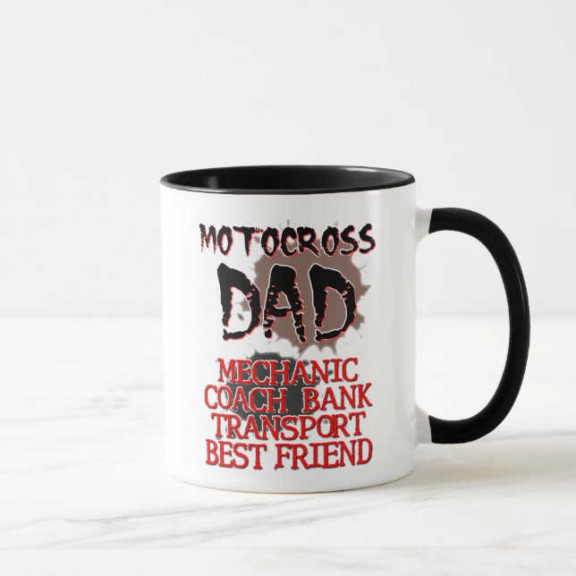 Motocross Pappa Dirt Bike Mugg (Höger)