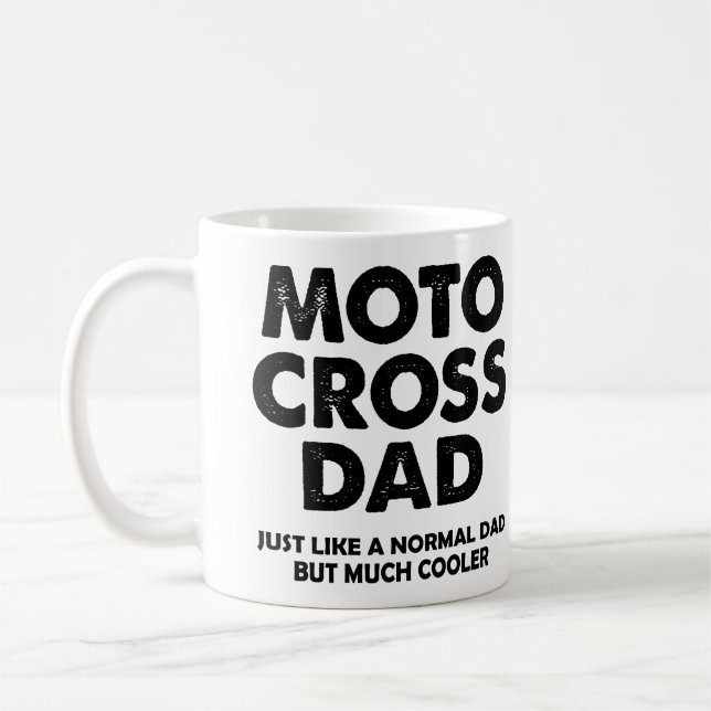 Motocross Pappa Rolig Dirt Mike Mugg eller Resemug (Vänster)