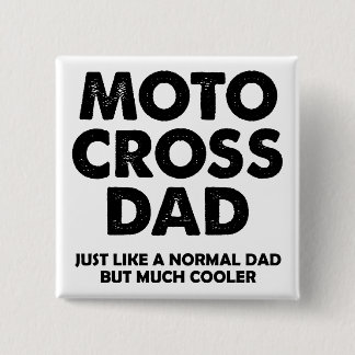 Motocross Pappa Rolig Knappsats Badge Pin Knapp