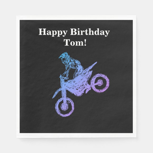 Motocross Pappersservett (Framsidan)