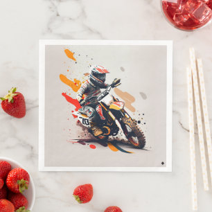 Motocross Party Napkins Pappersservett