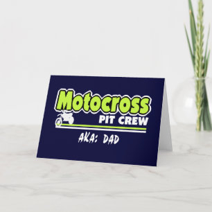 Motocross Pit Crew Pappa Kort