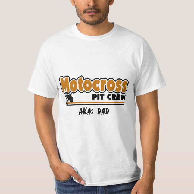 Motocross Pit Crew Tee Shirt (Framsida)