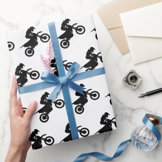 Motocross presentpapper, motorcykelpresentpapper presentpapper (Gifting)