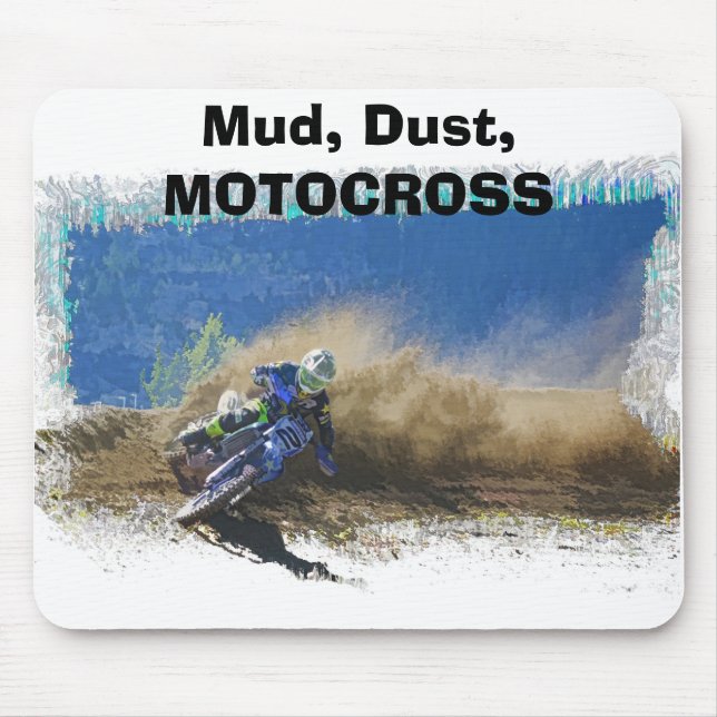 Motocross Racer Artwork Gifts Musmatta (Framsidan)