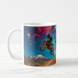 Motocross Racer på Mountain Slope Kaffemugg