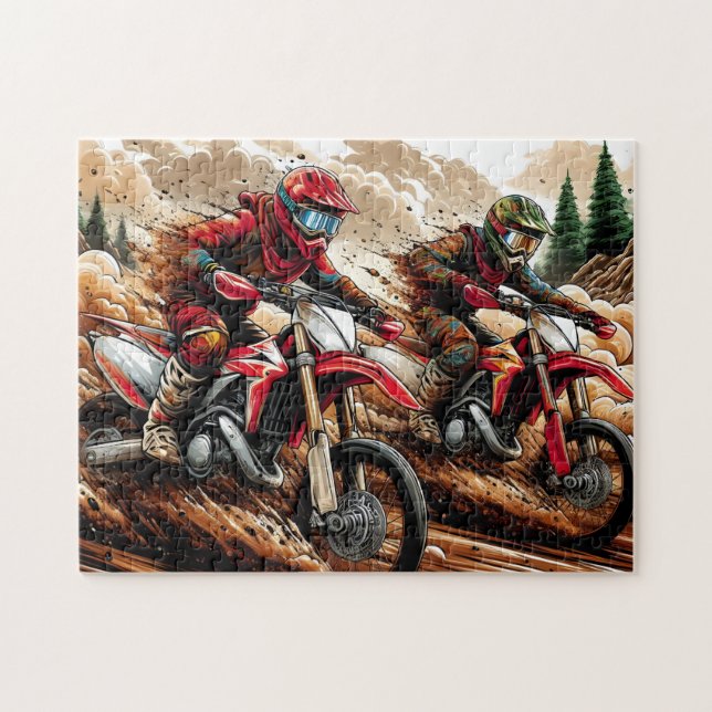 Motocross Racing Pussel (Horisontell)