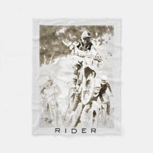 Motocross-riddare Fleecefilt