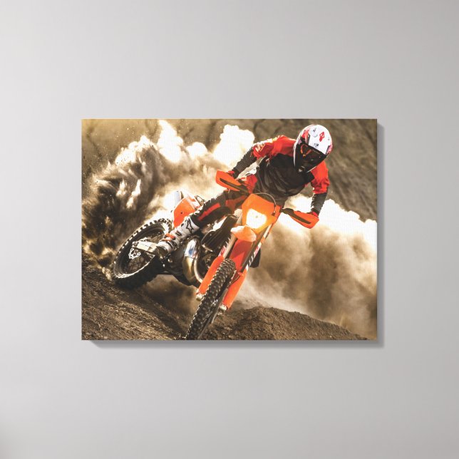 Motocross Rider Canvastryck (Framsida)