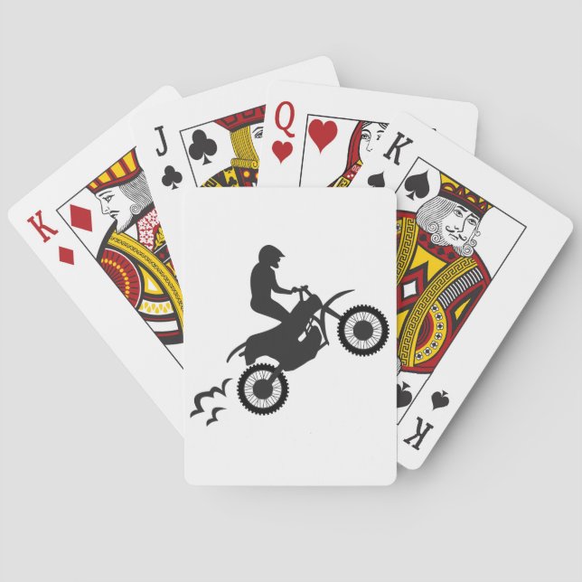 Motocross Rider Casinokort (Baksidan)