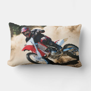 Motocross rider dekorativ kudde