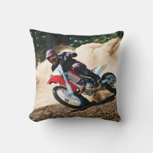 Motocross rider dekorativ kudde