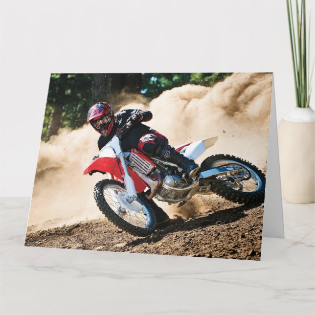 Motocross rider dekorativ kudde kort (Framsida)