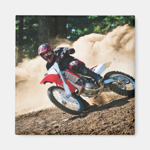 Motocross rider dekorativ kudde magnet