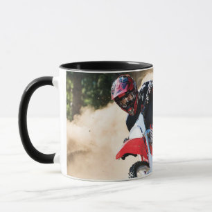 Motocross rider dekorativ kudde mugg