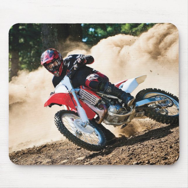 Motocross rider dekorativ kudde musmatta (Framsidan)