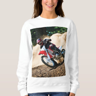 Motocross rider dekorativ kudde t shirt