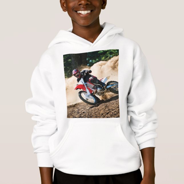Motocross rider dekorativ kudde t shirt (Framsida)