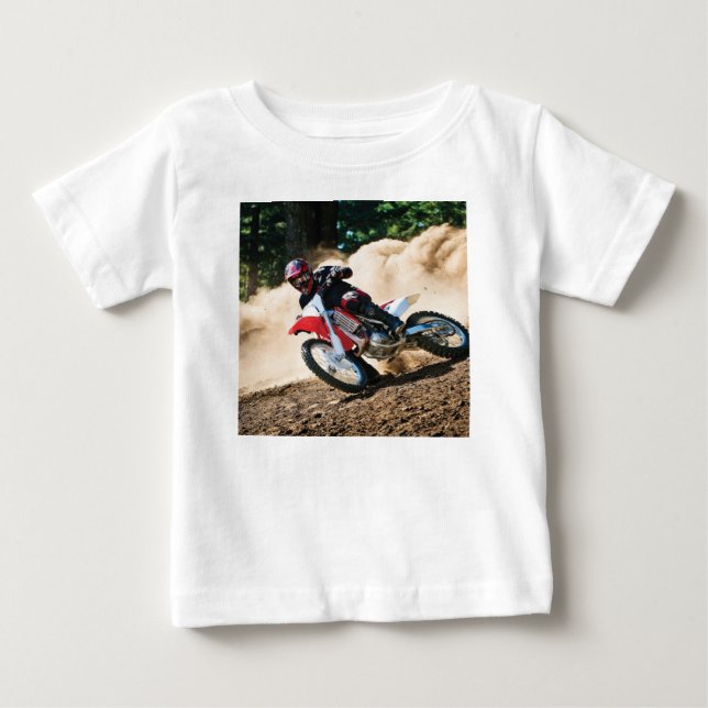 Motocross rider dekorativ kudde t shirt (Framsida)